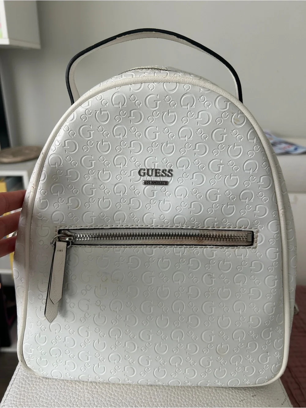 guess factory white mini backpack Evan Color-Block Crossbody GUESS Factory Women's Evan Mini